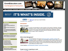 Tablet Screenshot of eventeducation.com